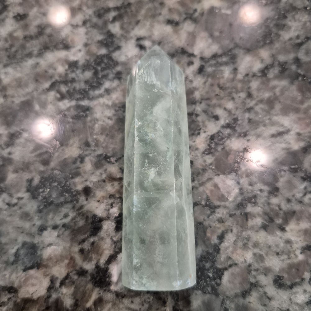 Natural Fluorite Crystal Point Obelisk Tower #L - Picture 8 of 11